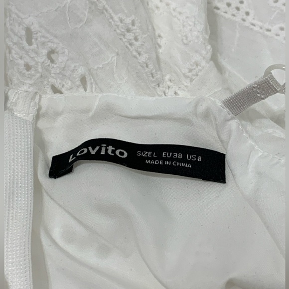 Lovito White Sleeveless Dress Size Large - Picture 5 of 6